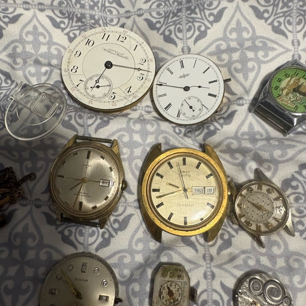 Assorted Watch Faces And Movements Name Brands - image 4